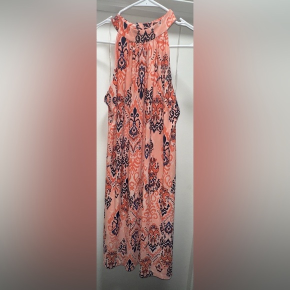 Nine West Coral Floral Halter Dress Size 14 XL | Easter Brunch Wedding Church - Picture 2 of 4